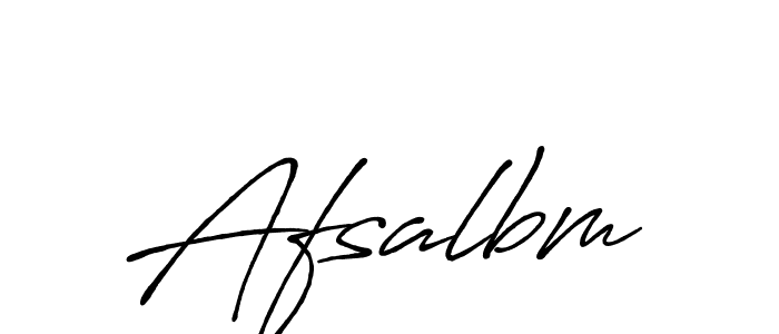 It looks lik you need a new signature style for name Afsalbm. Design unique handwritten (Antro_Vectra_Bolder) signature with our free signature maker in just a few clicks. Afsalbm signature style 7 images and pictures png