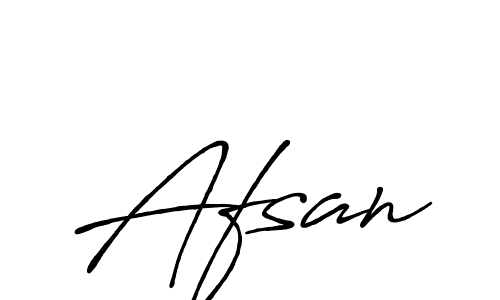 Use a signature maker to create a handwritten signature online. With this signature software, you can design (Antro_Vectra_Bolder) your own signature for name Afsan. Afsan signature style 7 images and pictures png
