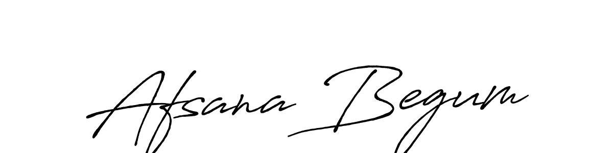 Make a beautiful signature design for name Afsana Begum. With this signature (Antro_Vectra_Bolder) style, you can create a handwritten signature for free. Afsana Begum signature style 7 images and pictures png