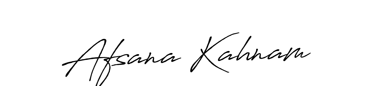 Design your own signature with our free online signature maker. With this signature software, you can create a handwritten (Antro_Vectra_Bolder) signature for name Afsana Kahnam. Afsana Kahnam signature style 7 images and pictures png