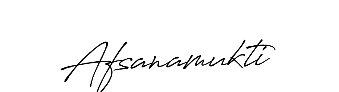 Make a beautiful signature design for name Afsanamukti. With this signature (Antro_Vectra_Bolder) style, you can create a handwritten signature for free. Afsanamukti signature style 7 images and pictures png