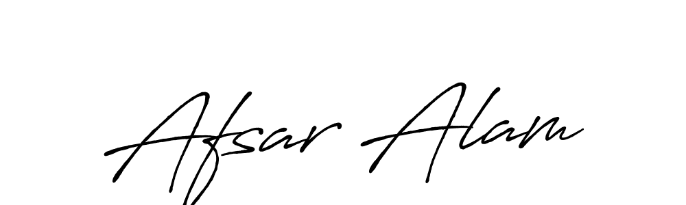 How to make Afsar Alam name signature. Use Antro_Vectra_Bolder style for creating short signs online. This is the latest handwritten sign. Afsar Alam signature style 7 images and pictures png
