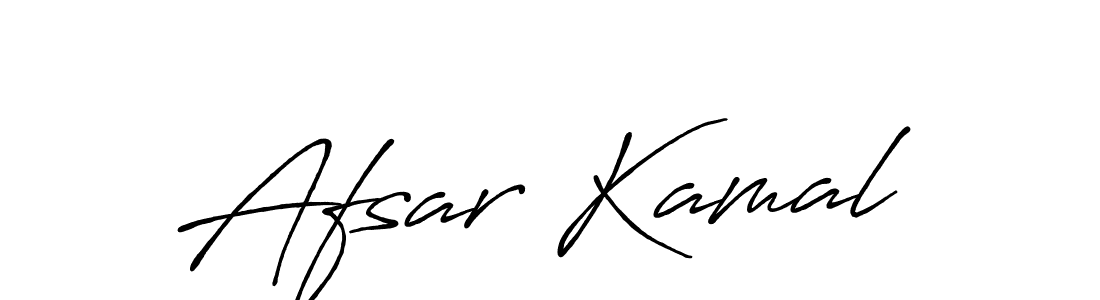 How to make Afsar Kamal name signature. Use Antro_Vectra_Bolder style for creating short signs online. This is the latest handwritten sign. Afsar Kamal signature style 7 images and pictures png