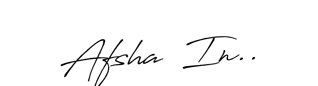 Make a beautiful signature design for name Afsha  In... Use this online signature maker to create a handwritten signature for free. Afsha  In.. signature style 7 images and pictures png