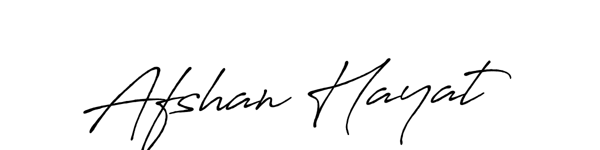 Design your own signature with our free online signature maker. With this signature software, you can create a handwritten (Antro_Vectra_Bolder) signature for name Afshan Hayat. Afshan Hayat signature style 7 images and pictures png