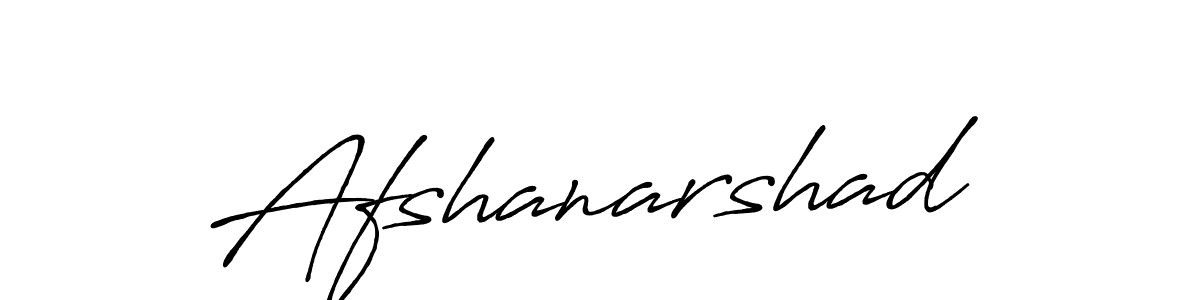 Design your own signature with our free online signature maker. With this signature software, you can create a handwritten (Antro_Vectra_Bolder) signature for name Afshanarshad. Afshanarshad signature style 7 images and pictures png