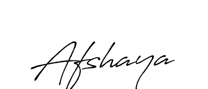 Make a beautiful signature design for name Afshaya. With this signature (Antro_Vectra_Bolder) style, you can create a handwritten signature for free. Afshaya signature style 7 images and pictures png