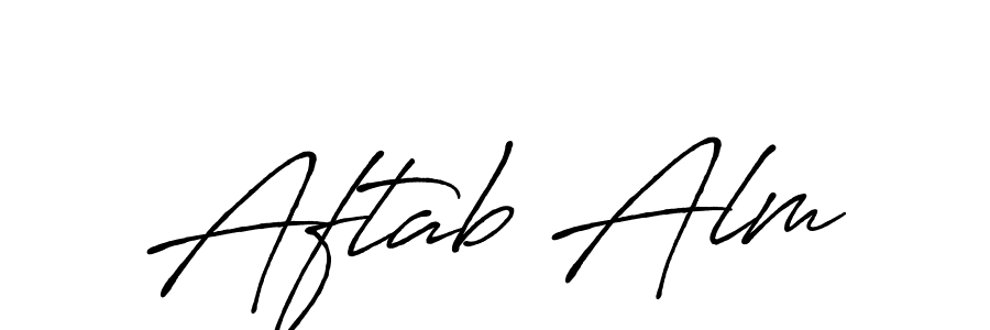 Once you've used our free online signature maker to create your best signature Antro_Vectra_Bolder style, it's time to enjoy all of the benefits that Aftab Alm name signing documents. Aftab Alm signature style 7 images and pictures png