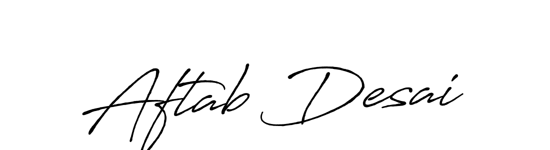 Once you've used our free online signature maker to create your best signature Antro_Vectra_Bolder style, it's time to enjoy all of the benefits that Aftab Desai name signing documents. Aftab Desai signature style 7 images and pictures png
