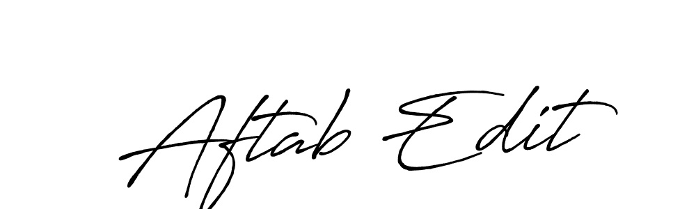 It looks lik you need a new signature style for name Aftab Edit. Design unique handwritten (Antro_Vectra_Bolder) signature with our free signature maker in just a few clicks. Aftab Edit signature style 7 images and pictures png