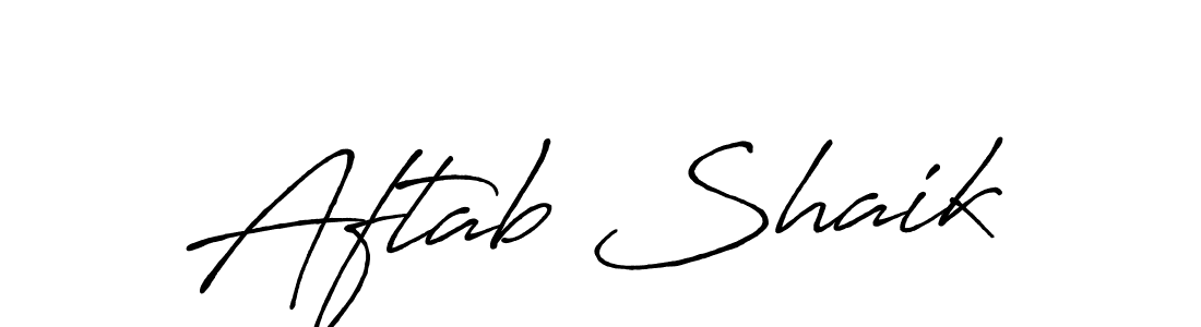 Make a beautiful signature design for name Aftab Shaik. Use this online signature maker to create a handwritten signature for free. Aftab Shaik signature style 7 images and pictures png