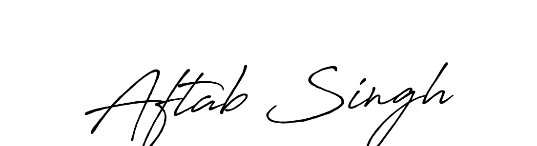 Also we have Aftab Singh name is the best signature style. Create professional handwritten signature collection using Antro_Vectra_Bolder autograph style. Aftab Singh signature style 7 images and pictures png