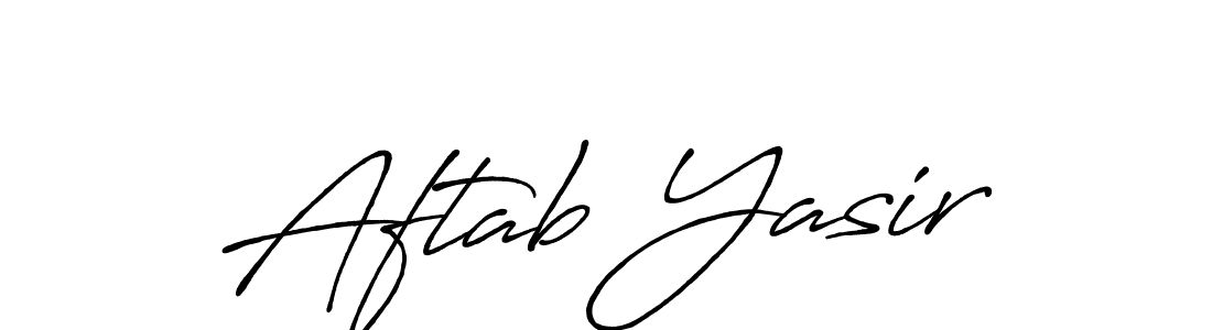 How to make Aftab Yasir signature? Antro_Vectra_Bolder is a professional autograph style. Create handwritten signature for Aftab Yasir name. Aftab Yasir signature style 7 images and pictures png