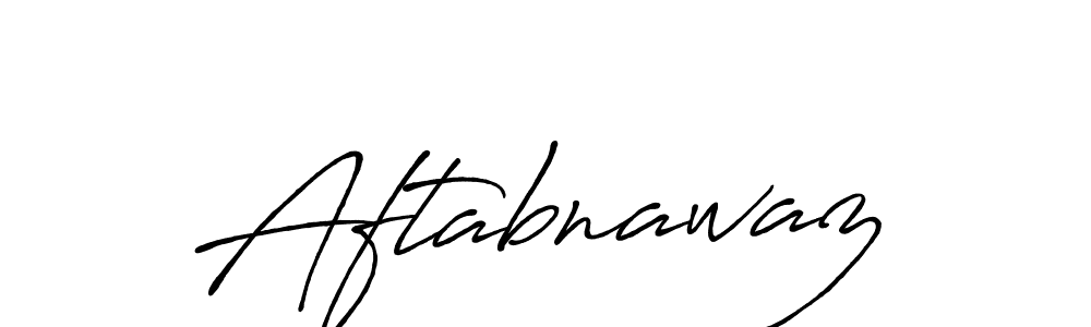 Make a beautiful signature design for name Aftabnawaz. With this signature (Antro_Vectra_Bolder) style, you can create a handwritten signature for free. Aftabnawaz signature style 7 images and pictures png