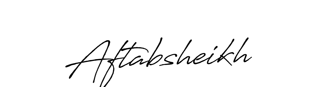 How to make Aftabsheikh signature? Antro_Vectra_Bolder is a professional autograph style. Create handwritten signature for Aftabsheikh name. Aftabsheikh signature style 7 images and pictures png