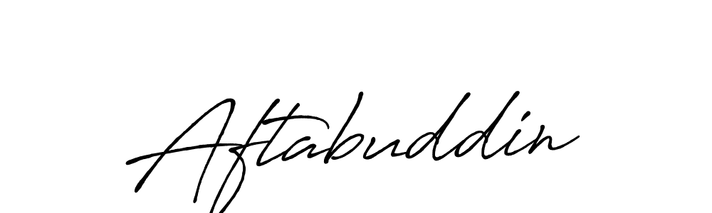 Design your own signature with our free online signature maker. With this signature software, you can create a handwritten (Antro_Vectra_Bolder) signature for name Aftabuddin. Aftabuddin signature style 7 images and pictures png