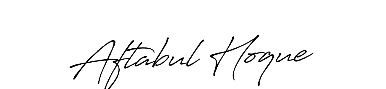 Aftabul Hoque stylish signature style. Best Handwritten Sign (Antro_Vectra_Bolder) for my name. Handwritten Signature Collection Ideas for my name Aftabul Hoque. Aftabul Hoque signature style 7 images and pictures png