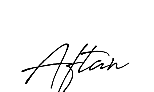 Make a beautiful signature design for name Aftan. With this signature (Antro_Vectra_Bolder) style, you can create a handwritten signature for free. Aftan signature style 7 images and pictures png