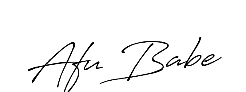 Also we have Afu Babe name is the best signature style. Create professional handwritten signature collection using Antro_Vectra_Bolder autograph style. Afu Babe signature style 7 images and pictures png
