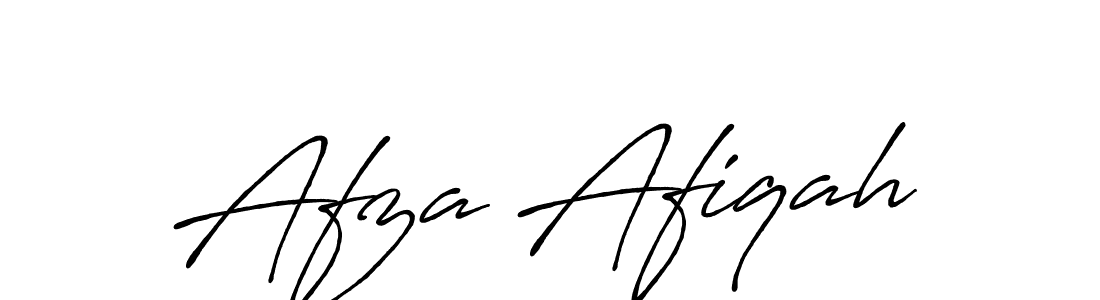 How to make Afza Afiqah signature? Antro_Vectra_Bolder is a professional autograph style. Create handwritten signature for Afza Afiqah name. Afza Afiqah signature style 7 images and pictures png