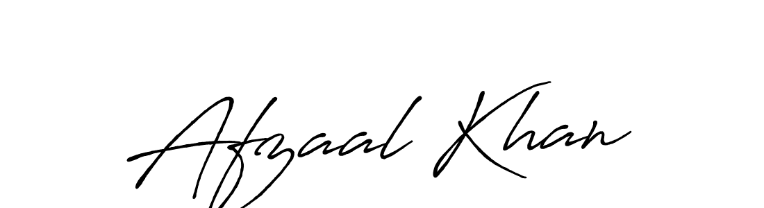 Use a signature maker to create a handwritten signature online. With this signature software, you can design (Antro_Vectra_Bolder) your own signature for name Afzaal Khan. Afzaal Khan signature style 7 images and pictures png