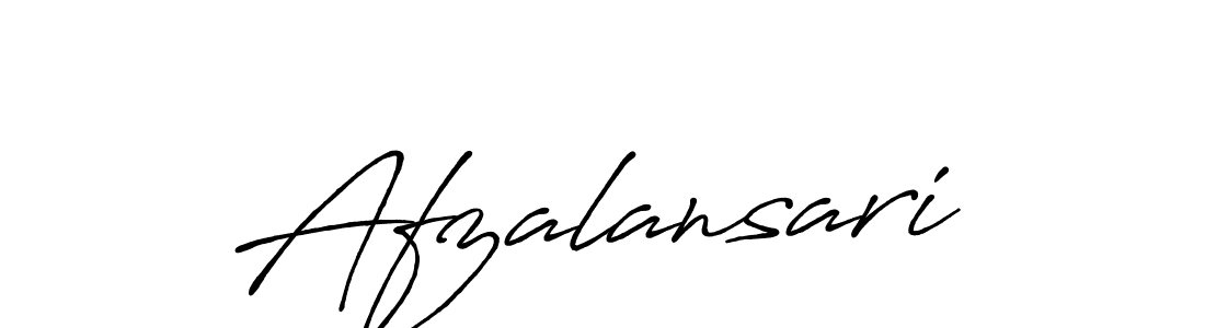 Make a beautiful signature design for name Afzalansari. With this signature (Antro_Vectra_Bolder) style, you can create a handwritten signature for free. Afzalansari signature style 7 images and pictures png