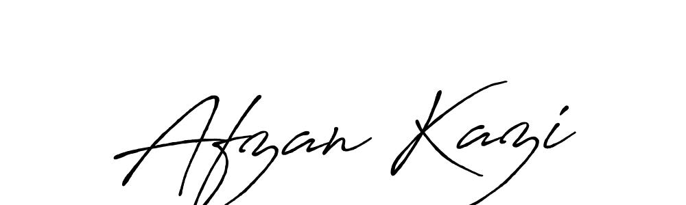 Use a signature maker to create a handwritten signature online. With this signature software, you can design (Antro_Vectra_Bolder) your own signature for name Afzan Kazi. Afzan Kazi signature style 7 images and pictures png