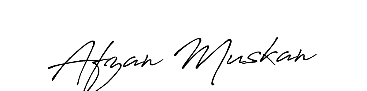 Also You can easily find your signature by using the search form. We will create Afzan Muskan name handwritten signature images for you free of cost using Antro_Vectra_Bolder sign style. Afzan Muskan signature style 7 images and pictures png