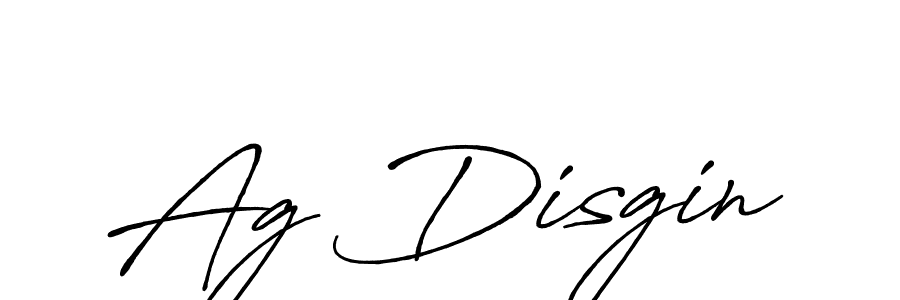 Make a beautiful signature design for name Ag Disgin. With this signature (Antro_Vectra_Bolder) style, you can create a handwritten signature for free. Ag Disgin signature style 7 images and pictures png