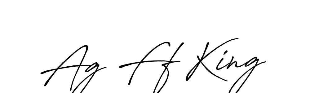 Create a beautiful signature design for name Ag Ff King. With this signature (Antro_Vectra_Bolder) fonts, you can make a handwritten signature for free. Ag Ff King signature style 7 images and pictures png