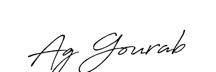 Use a signature maker to create a handwritten signature online. With this signature software, you can design (Antro_Vectra_Bolder) your own signature for name Ag Gourab. Ag Gourab signature style 7 images and pictures png