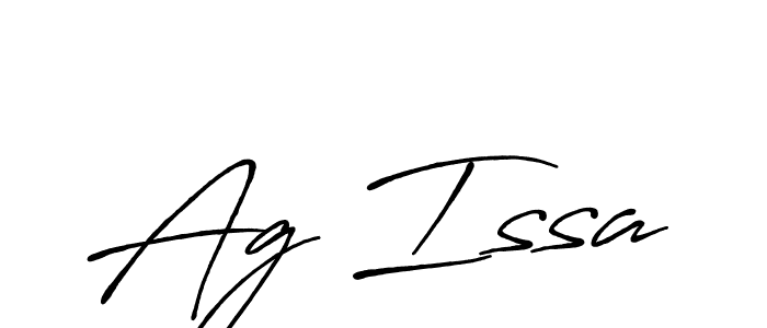 Also You can easily find your signature by using the search form. We will create Ag Issa name handwritten signature images for you free of cost using Antro_Vectra_Bolder sign style. Ag Issa signature style 7 images and pictures png