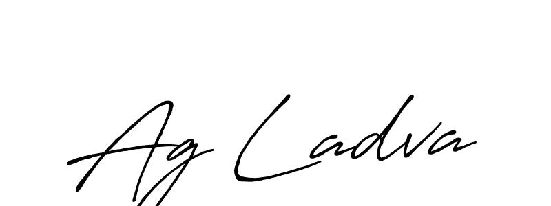 Design your own signature with our free online signature maker. With this signature software, you can create a handwritten (Antro_Vectra_Bolder) signature for name Ag Ladva. Ag Ladva signature style 7 images and pictures png
