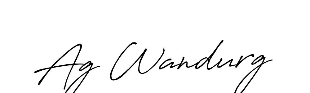 How to make Ag Wandurg signature? Antro_Vectra_Bolder is a professional autograph style. Create handwritten signature for Ag Wandurg name. Ag Wandurg signature style 7 images and pictures png