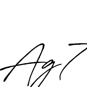 It looks lik you need a new signature style for name Ag7. Design unique handwritten (Antro_Vectra_Bolder) signature with our free signature maker in just a few clicks. Ag7 signature style 7 images and pictures png