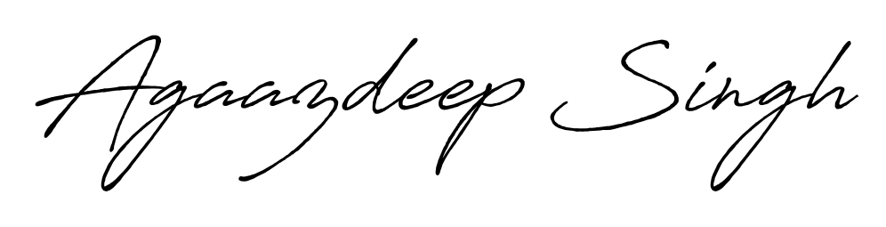 How to make Agaazdeep Singh name signature. Use Antro_Vectra_Bolder style for creating short signs online. This is the latest handwritten sign. Agaazdeep Singh signature style 7 images and pictures png