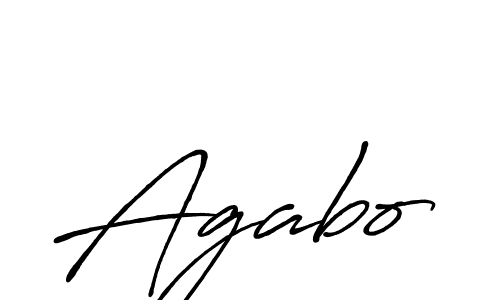 Agabo stylish signature style. Best Handwritten Sign (Antro_Vectra_Bolder) for my name. Handwritten Signature Collection Ideas for my name Agabo. Agabo signature style 7 images and pictures png