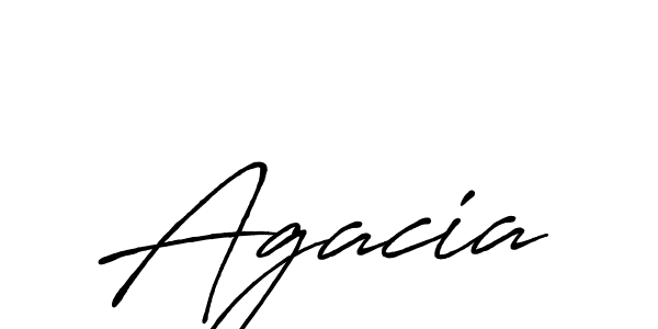 Create a beautiful signature design for name Agacia. With this signature (Antro_Vectra_Bolder) fonts, you can make a handwritten signature for free. Agacia signature style 7 images and pictures png