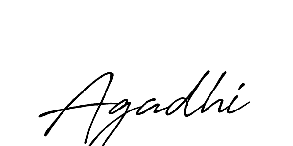 if you are searching for the best signature style for your name Agadhi. so please give up your signature search. here we have designed multiple signature styles  using Antro_Vectra_Bolder. Agadhi signature style 7 images and pictures png