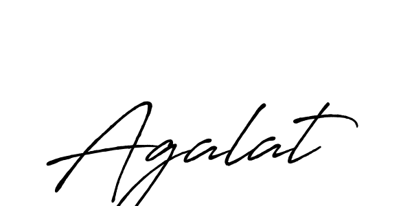 How to make Agalat name signature. Use Antro_Vectra_Bolder style for creating short signs online. This is the latest handwritten sign. Agalat signature style 7 images and pictures png