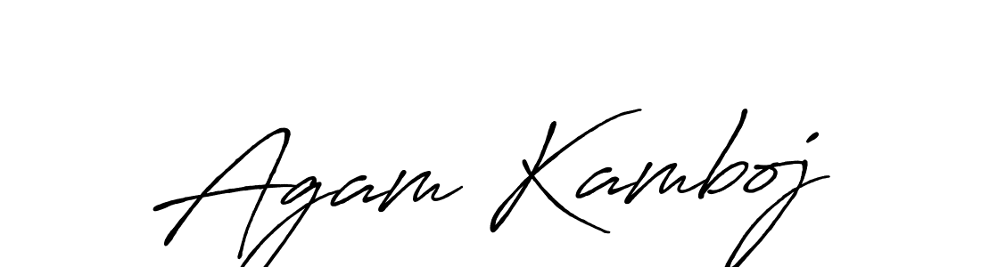 It looks lik you need a new signature style for name Agam Kamboj. Design unique handwritten (Antro_Vectra_Bolder) signature with our free signature maker in just a few clicks. Agam Kamboj signature style 7 images and pictures png