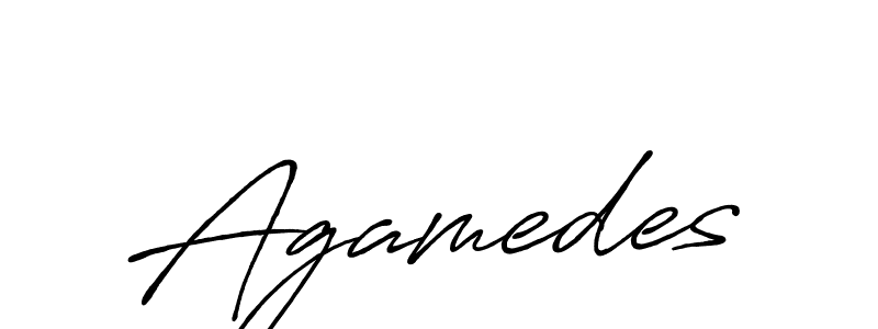 Make a beautiful signature design for name Agamedes. Use this online signature maker to create a handwritten signature for free. Agamedes signature style 7 images and pictures png