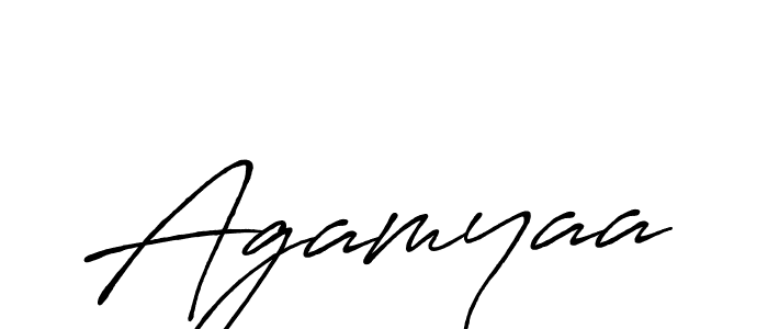 It looks lik you need a new signature style for name Agamyaa. Design unique handwritten (Antro_Vectra_Bolder) signature with our free signature maker in just a few clicks. Agamyaa signature style 7 images and pictures png