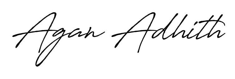 Also You can easily find your signature by using the search form. We will create Agan Adhith name handwritten signature images for you free of cost using Antro_Vectra_Bolder sign style. Agan Adhith signature style 7 images and pictures png