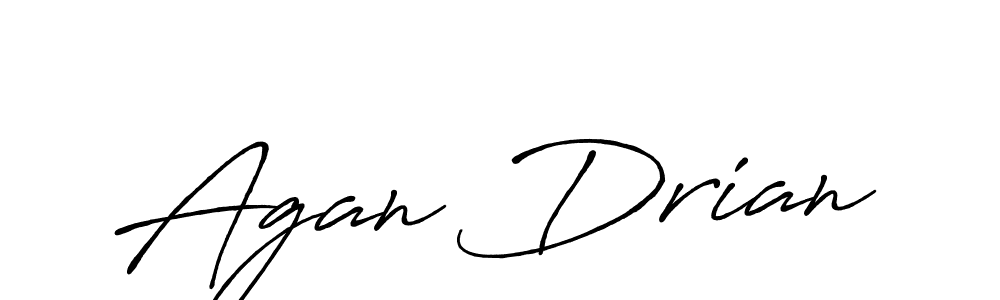 How to make Agan Drian signature? Antro_Vectra_Bolder is a professional autograph style. Create handwritten signature for Agan Drian name. Agan Drian signature style 7 images and pictures png