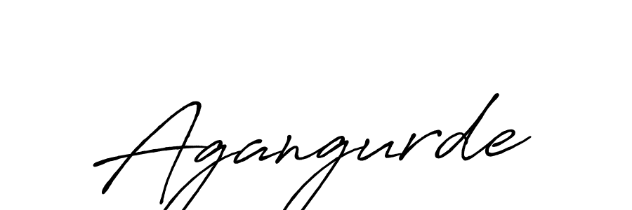 Create a beautiful signature design for name Agangurde. With this signature (Antro_Vectra_Bolder) fonts, you can make a handwritten signature for free. Agangurde signature style 7 images and pictures png