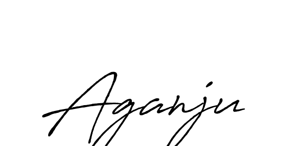 Create a beautiful signature design for name Aganju. With this signature (Antro_Vectra_Bolder) fonts, you can make a handwritten signature for free. Aganju signature style 7 images and pictures png