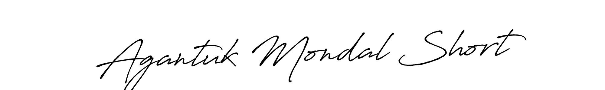 Make a beautiful signature design for name Agantuk Mondal Short. Use this online signature maker to create a handwritten signature for free. Agantuk Mondal Short signature style 7 images and pictures png