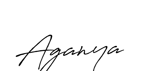 Design your own signature with our free online signature maker. With this signature software, you can create a handwritten (Antro_Vectra_Bolder) signature for name Aganya. Aganya signature style 7 images and pictures png