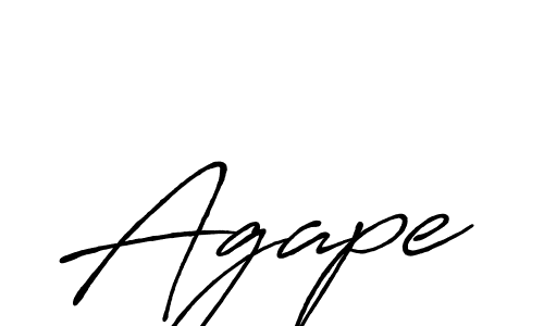 Make a beautiful signature design for name Agape. With this signature (Antro_Vectra_Bolder) style, you can create a handwritten signature for free. Agape signature style 7 images and pictures png